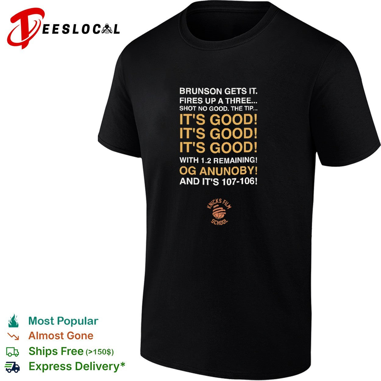 Jalen Brunson OG Anunoby New York Knicks NBA It Is Good With 1 2 Remaining shirt