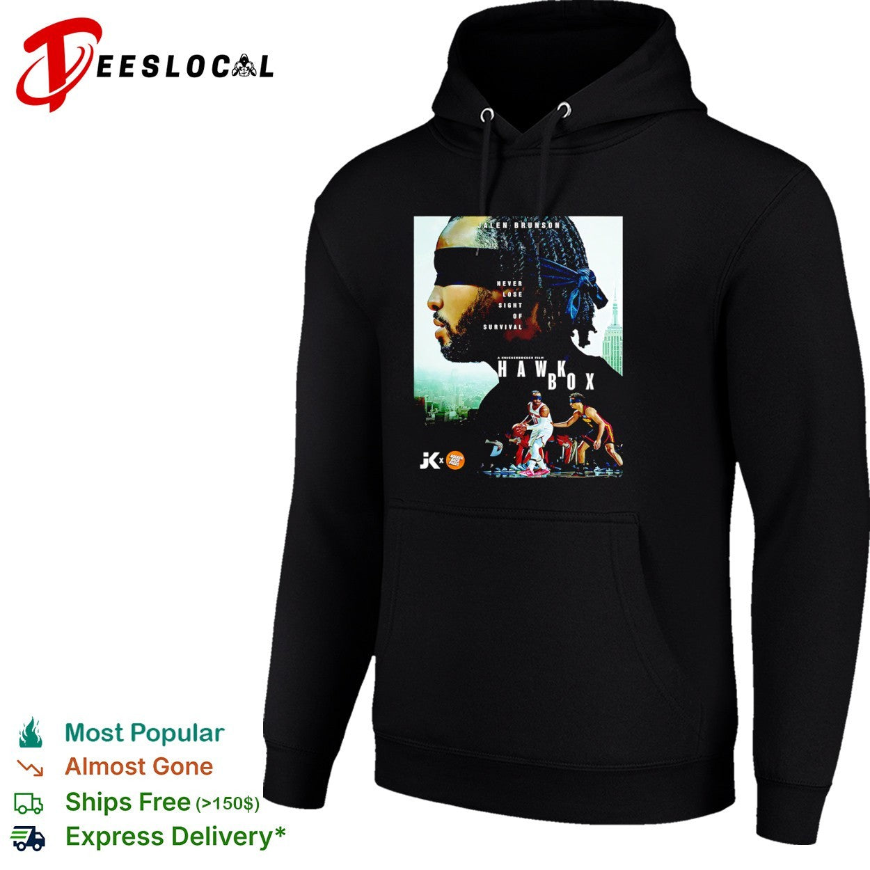 Jalen Brunson Trae Young New York Knicks Atlanta Hawks Bird Box parody shirt