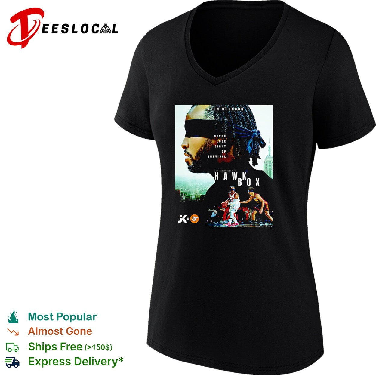 Jalen Brunson Trae Young New York Knicks Atlanta Hawks Bird Box parody shirt