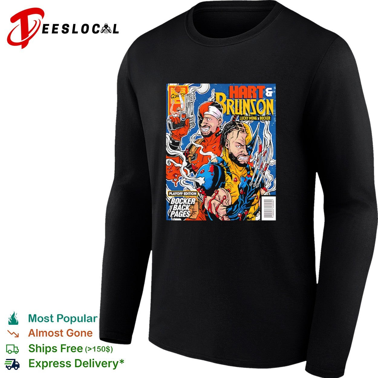 Jalen Brunson and Josh Hart New York Knicks Deadpool Wolverine Hart and Brunson shirt