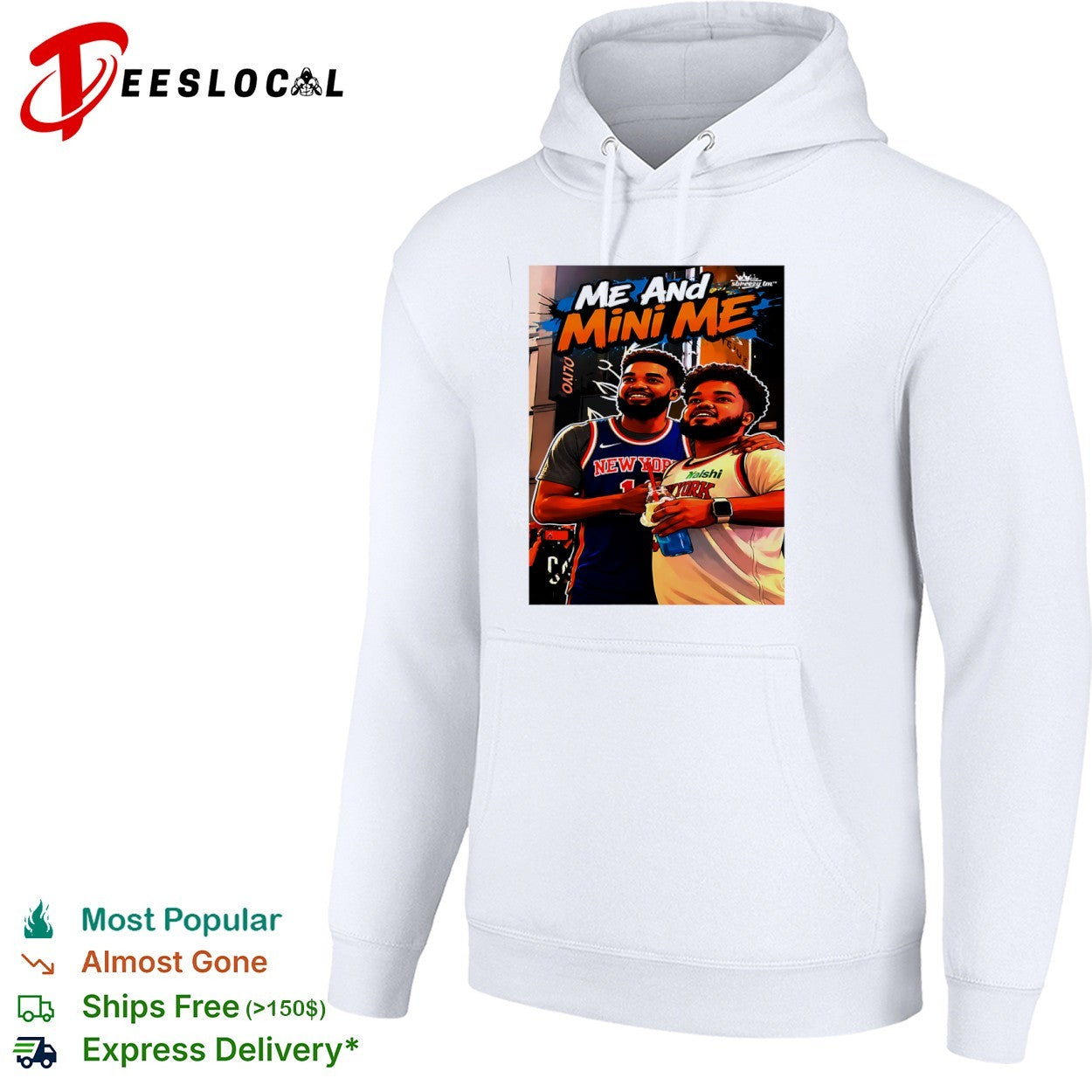 Jalen Brunson and Josh Hart New York Knicks Me and Mini Me NBA shirt