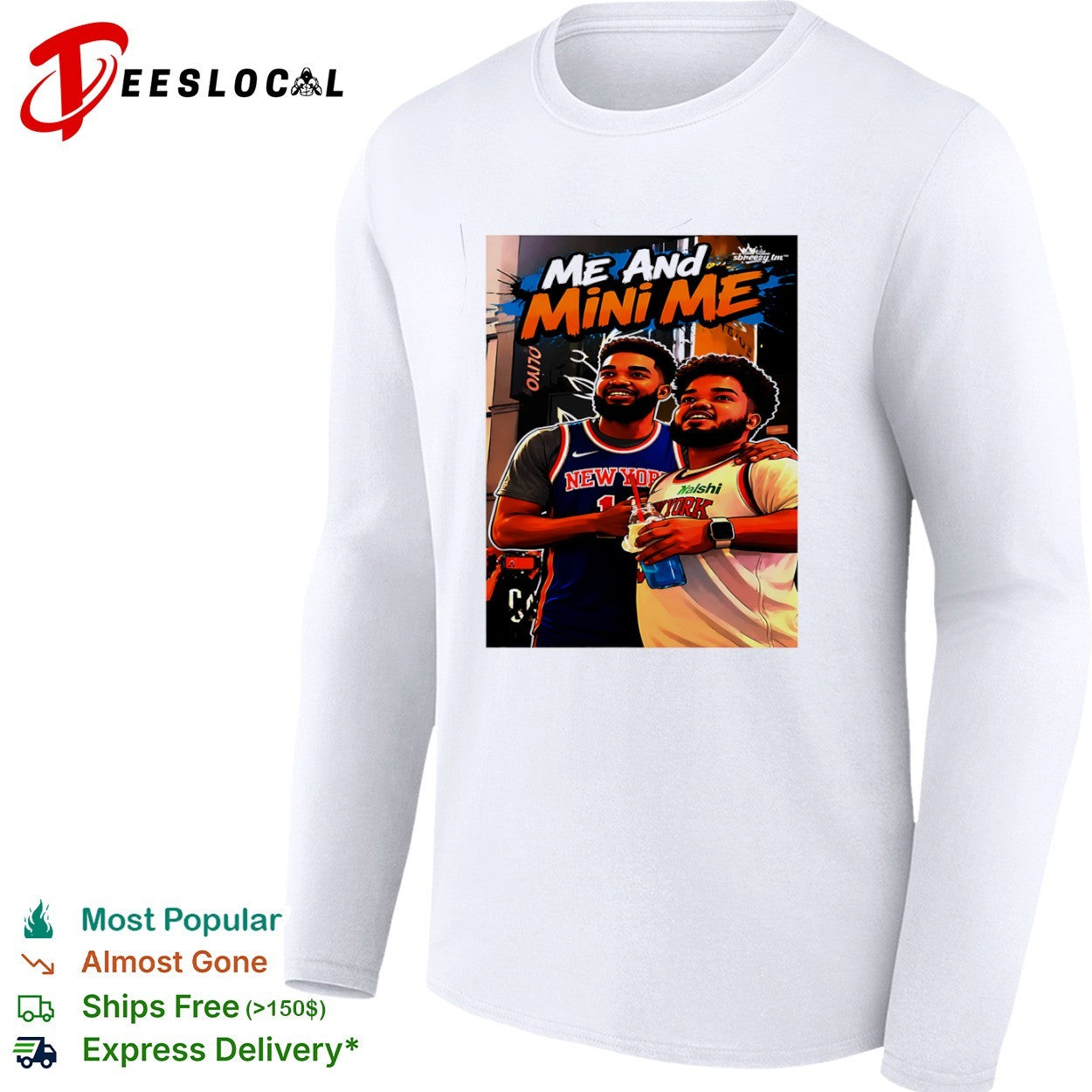 Jalen Brunson and Josh Hart New York Knicks Me and Mini Me NBA shirt