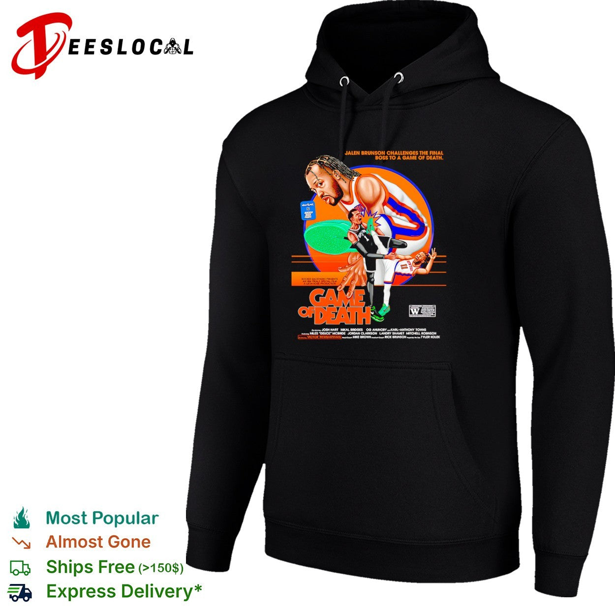 Jalen Brunson vs Victor Wembanyama New York Knicks NBA Game of Death parody shirt