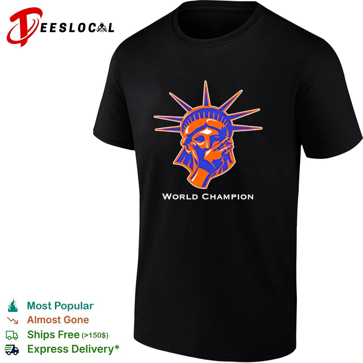Jalen Brunson x Statue of Liberty New York Knicks World Champion shirt