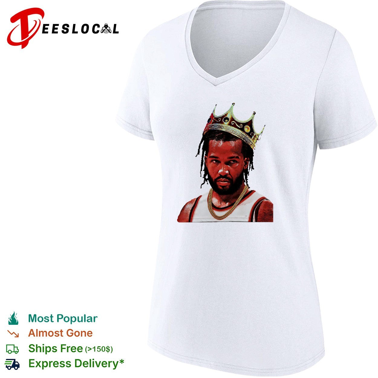 Jalen Bruson New York Knicks crowned king portrait championship celebration art shirt