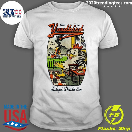 Jalopi Yardbird Heather Light Blue Skateboard Anti Hero Shirt