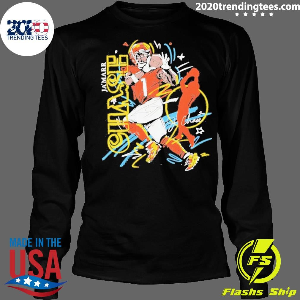 Ja’marr Chase Cincinnati Bengals Scribble Signature Shirt
