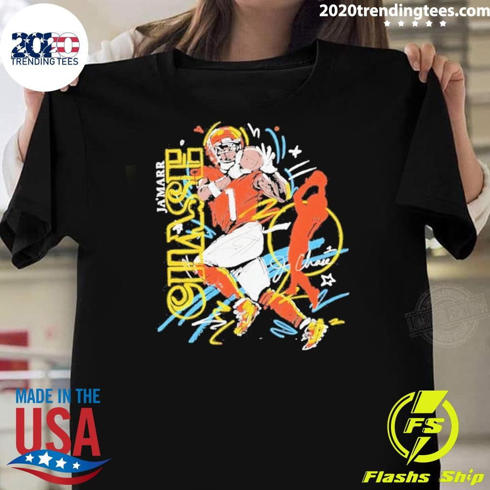 Ja’marr Chase Cincinnati Bengals Scribble Signature Shirt