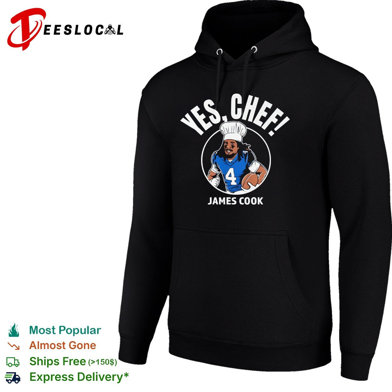 James Cook Buffalo Bills NFL Yes Chef shirt