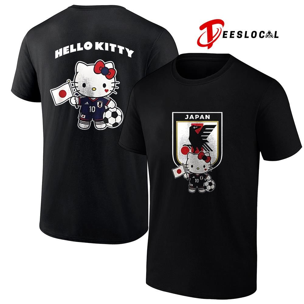 Japan soccer Hello Kitty World Cup graphic shirt