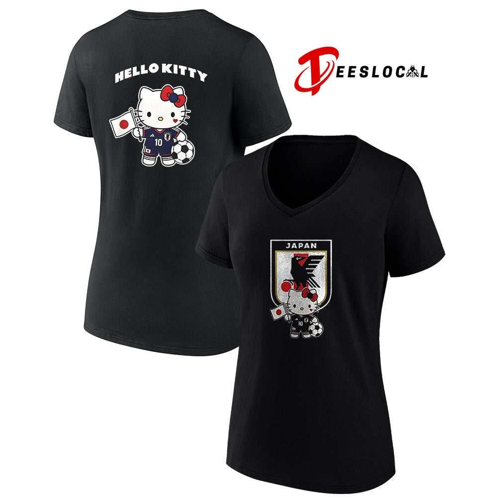 Japan soccer Hello Kitty World Cup graphic shirt