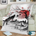 Japan Dream Fleece Throw Blanket