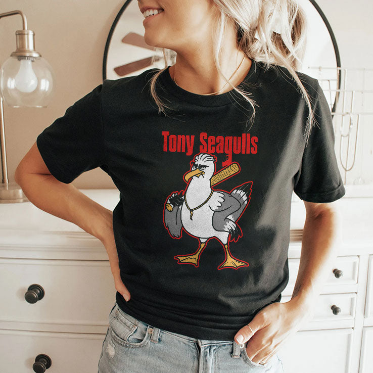Jared Carrabis Tony Seagulls T Shirt