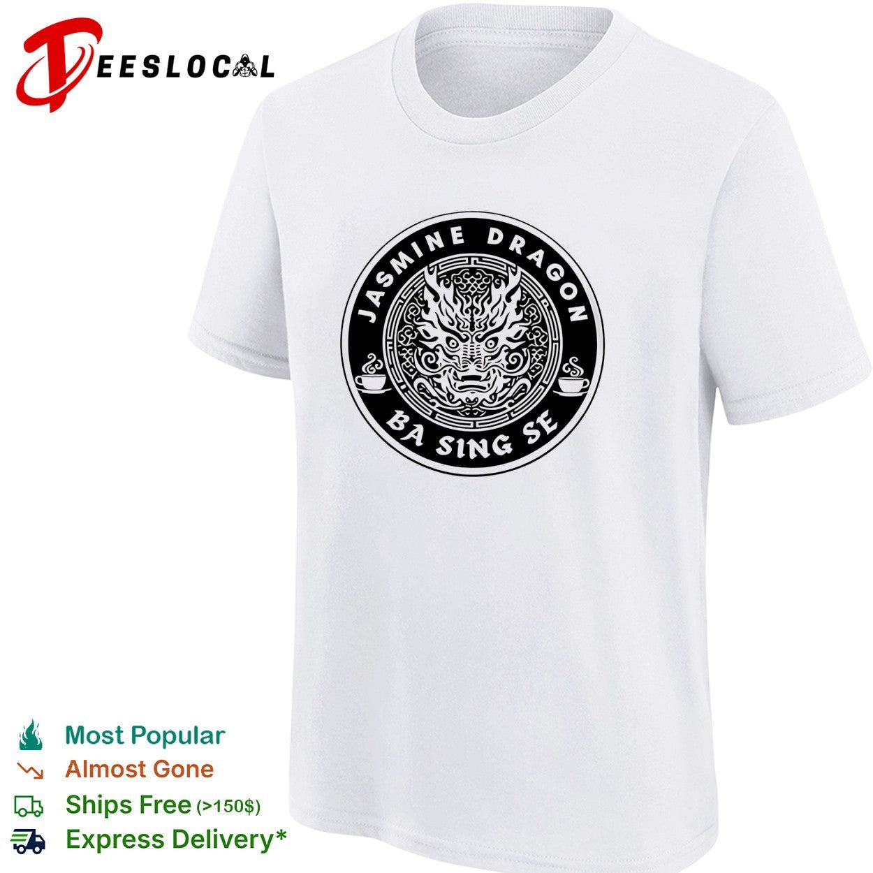 Jasmine Dragon Ba Sing Se Avatar tea house dragon circle emblem fan art shirt
