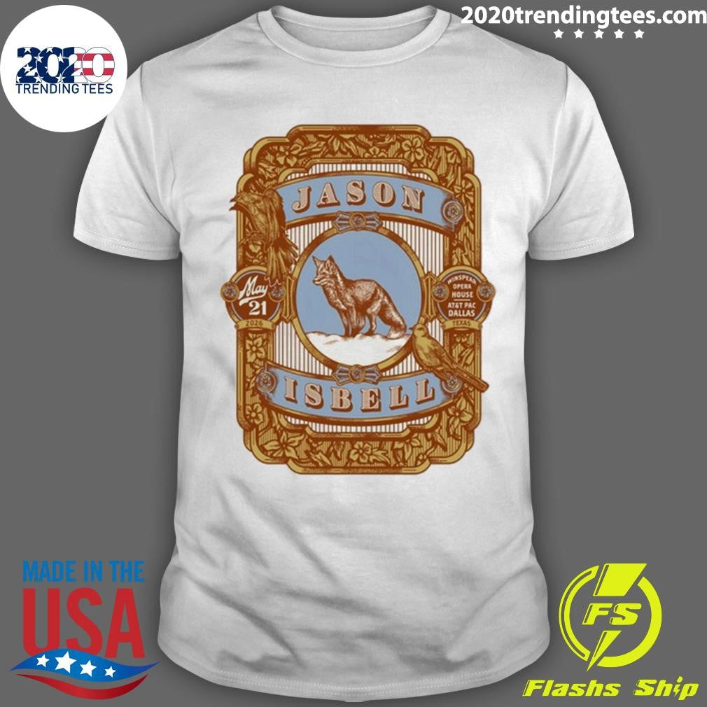 Jason Isbell Dallas Texas Tour On May 21 2026 Tee Shirt