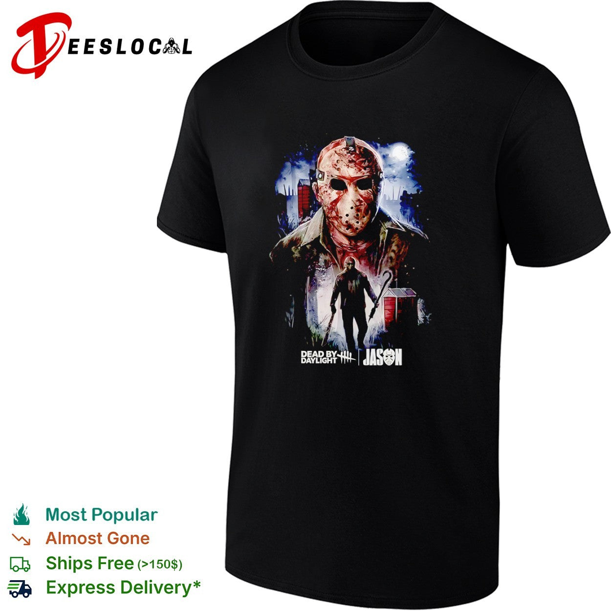 Jason Voorhees Friday the 13th Dead by Daylight Horror Movie character shirt