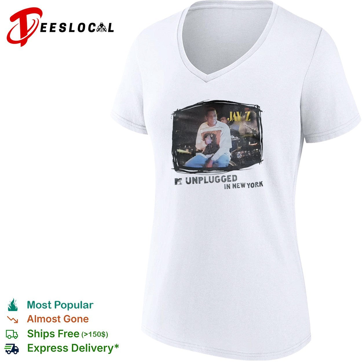 Jay Z MTV Unplugged in New York Concert Music Tour shirt