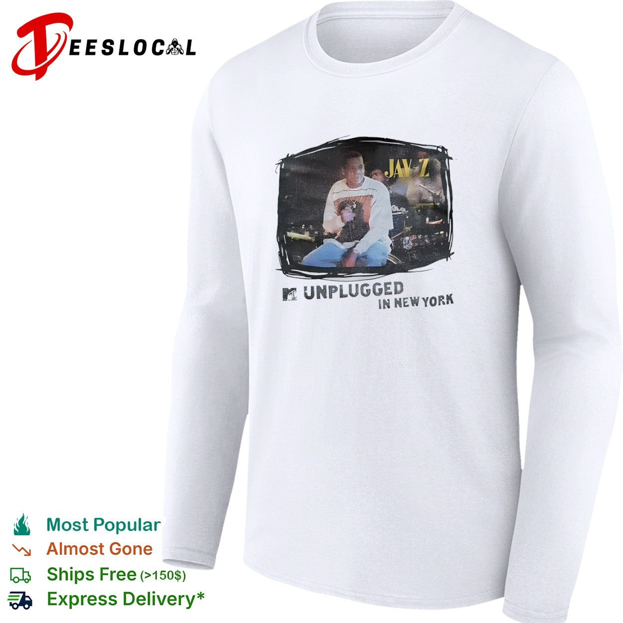 Jay Z MTV Unplugged in New York Concert Music Tour shirt