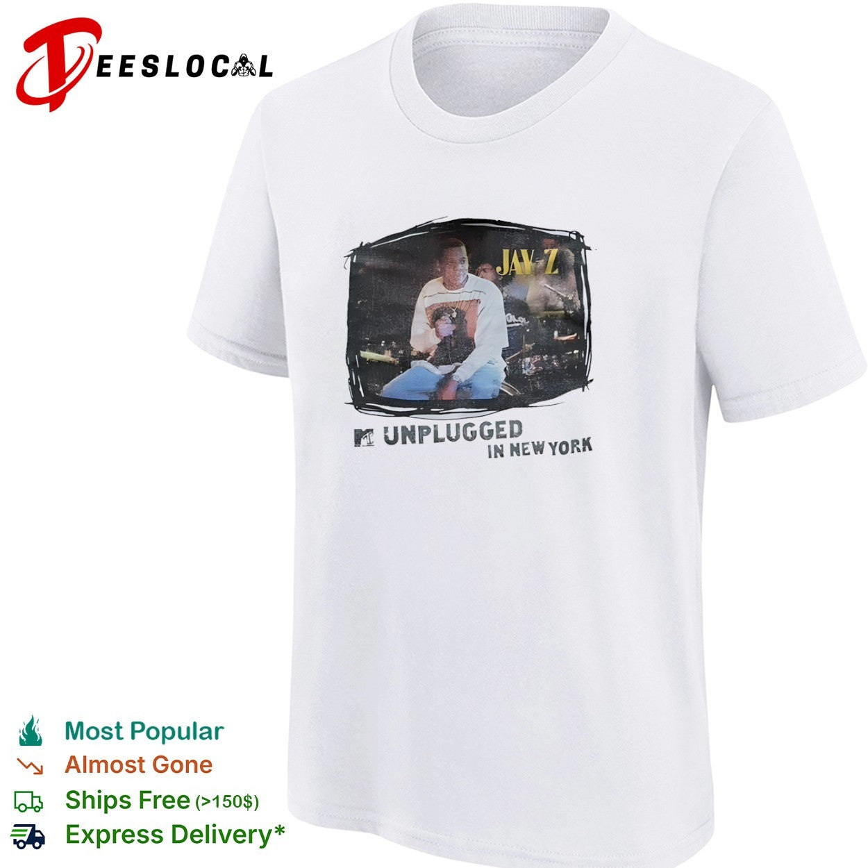 Jay Z MTV Unplugged in New York Concert Music Tour shirt