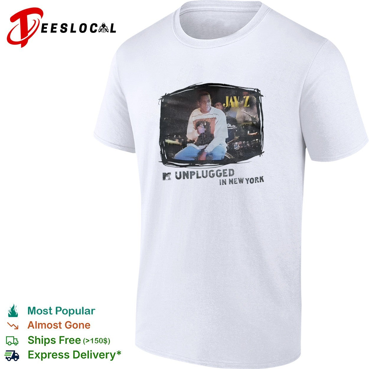 Jay Z MTV Unplugged in New York Concert Music Tour shirt