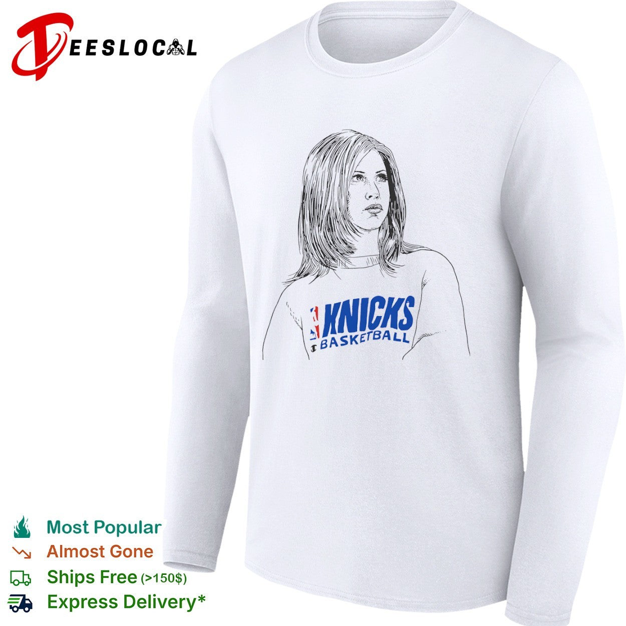 Jennifer Aniston New York Knicks Basketball NBA shirt