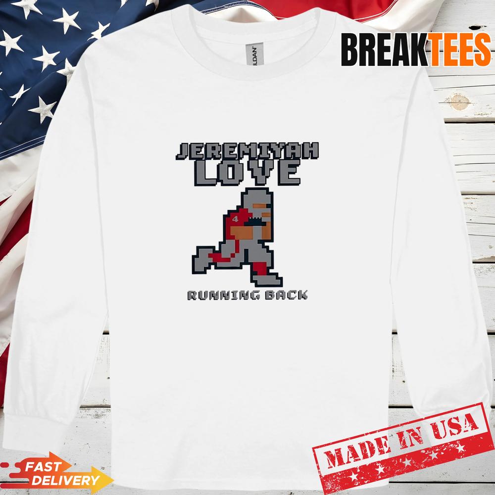 Jeremiyah Love Arizona Cardinals 2026 NFL Running Back 8 Bit T-Shirt