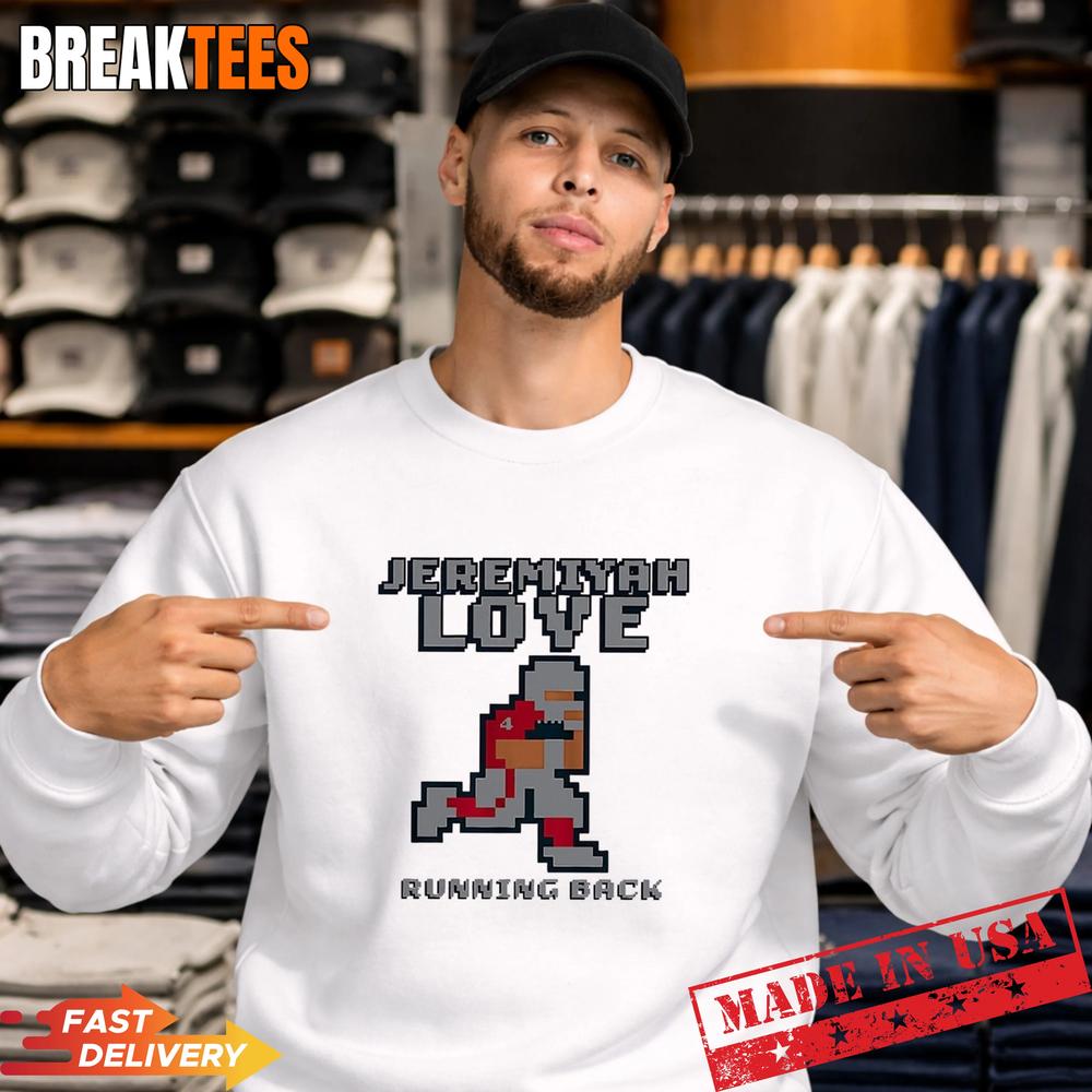 Jeremiyah Love Arizona Cardinals 2026 NFL Running Back 8 Bit T-Shirt