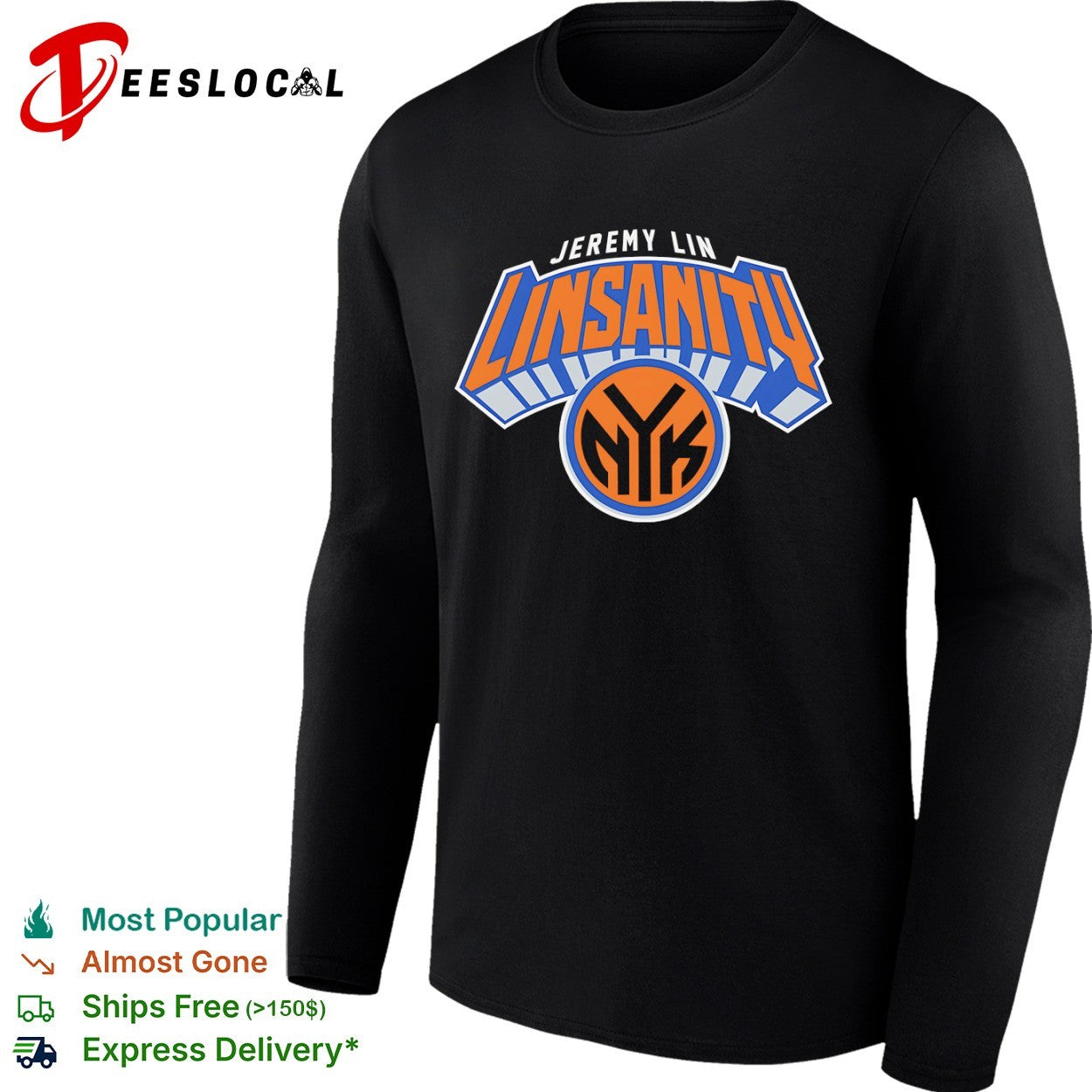 Jeremy Lin Linsanity New York Knicks NYK basketball logo shirt