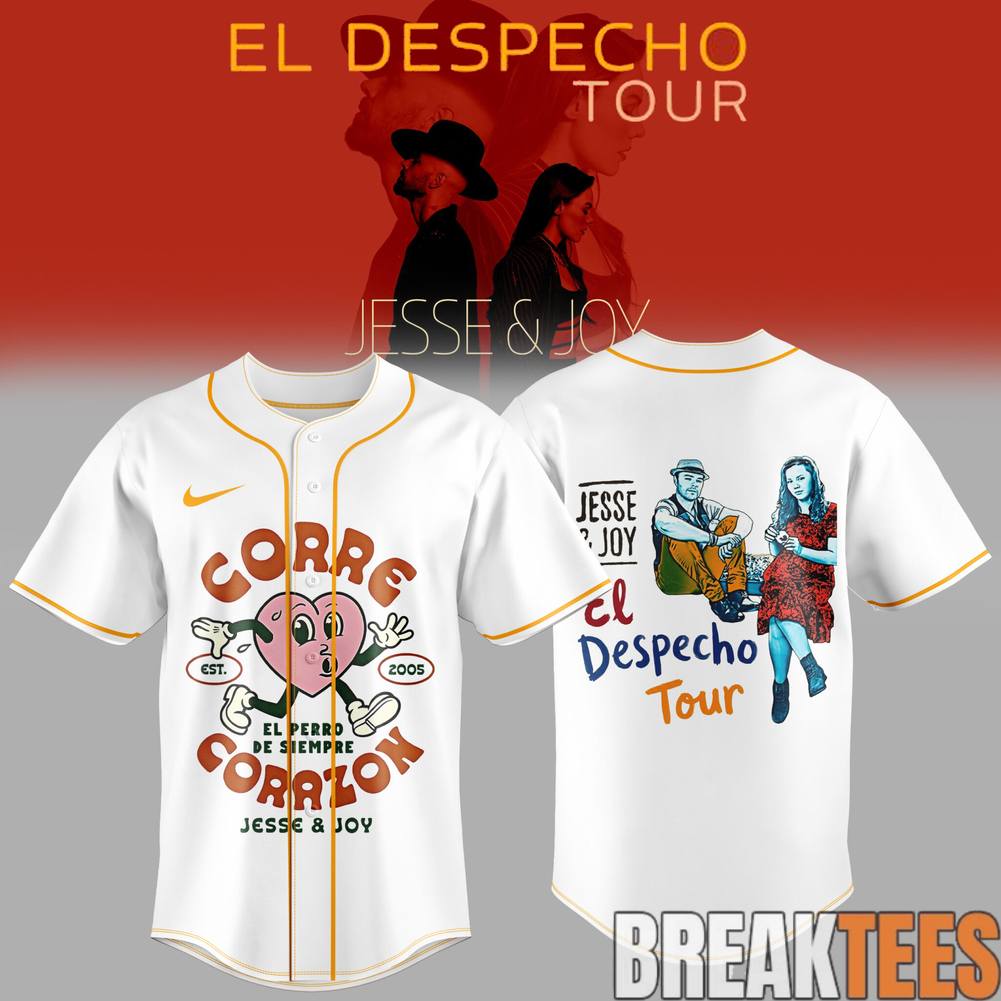 Jesse & Joy El Despecho Tour 2026 Baseball Jersey