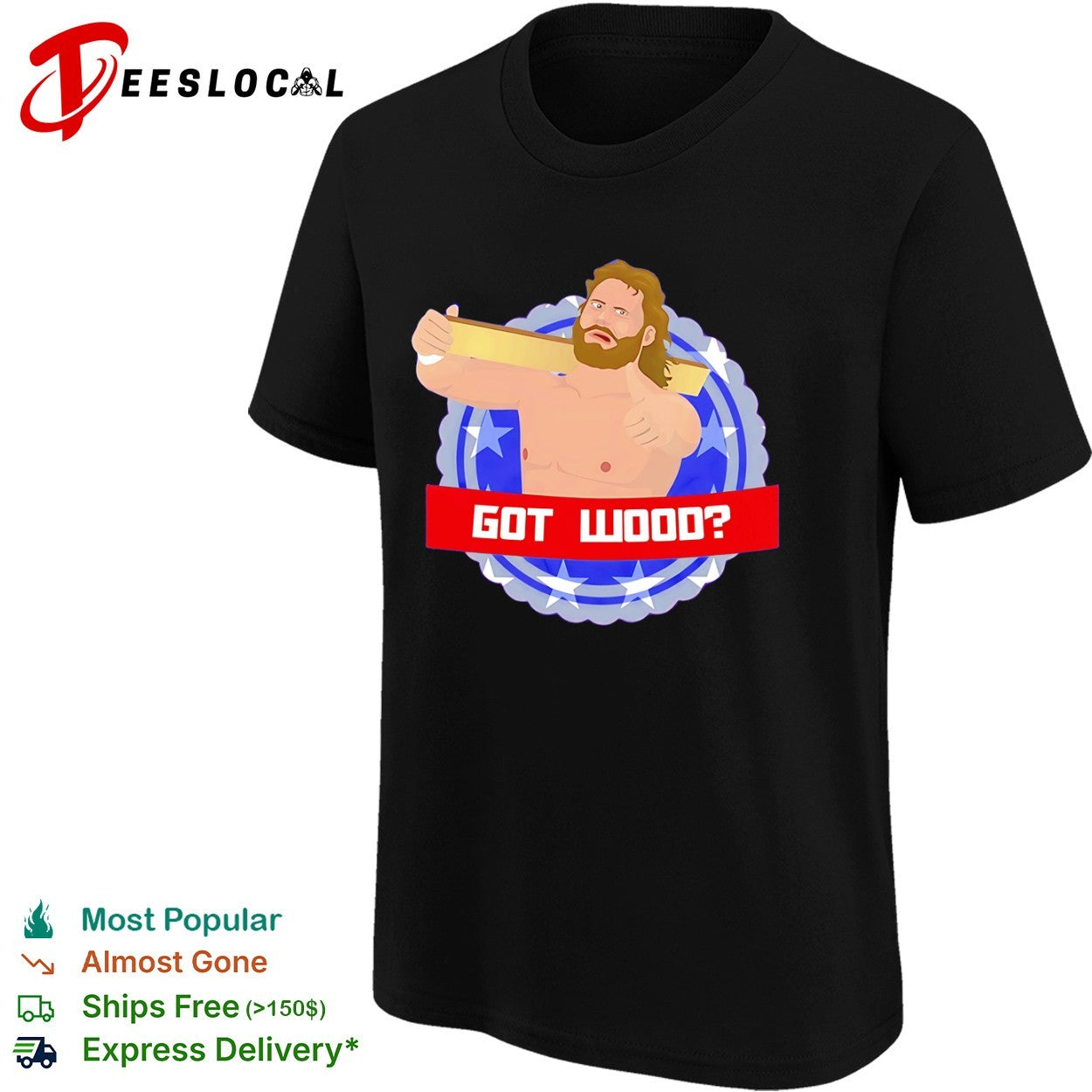 Jim Duggan WWE Wrestling Got Wood shirt