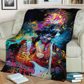 Jimi Hendrix Fleece Throw Blanket