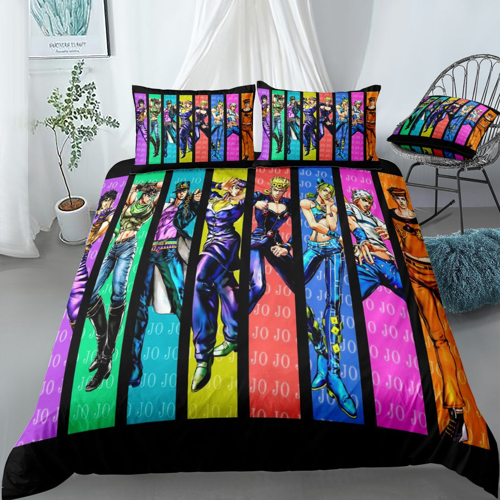 JoJos Bizarre Adventure Bedding Set (Duvet Cover & Pillow Shams)