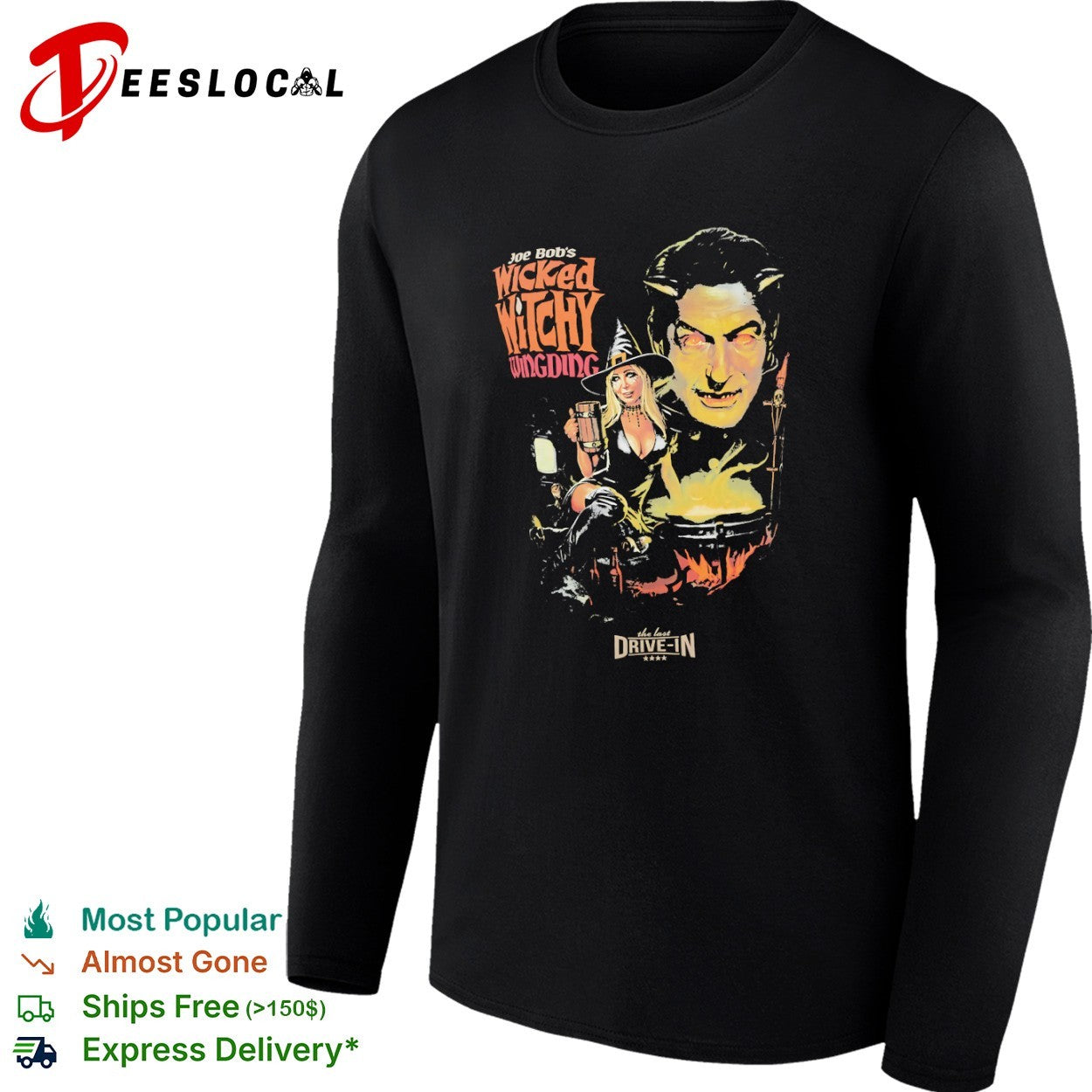 Joe Bob Briggs Wicked Witchy Wingding The Last Drive In Horror Movie shirt