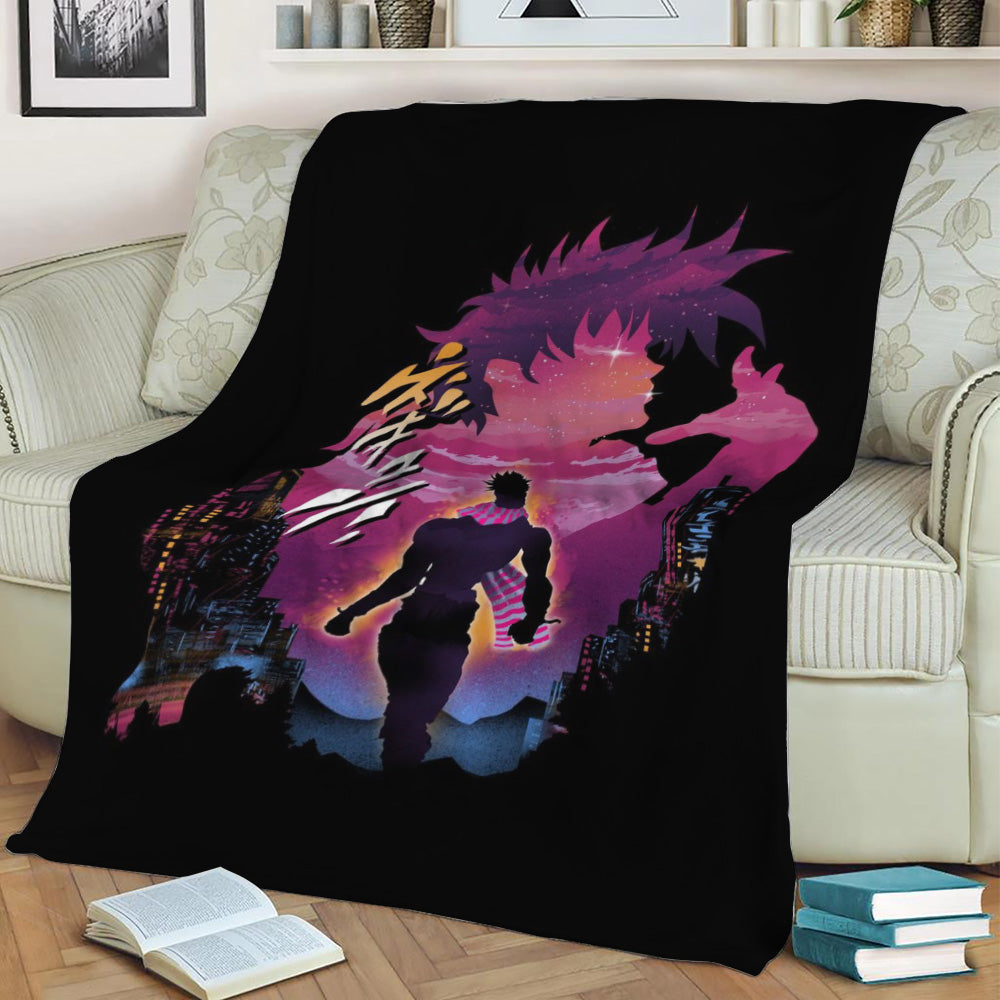 Joestar Adventure Fleece Throw Blanket