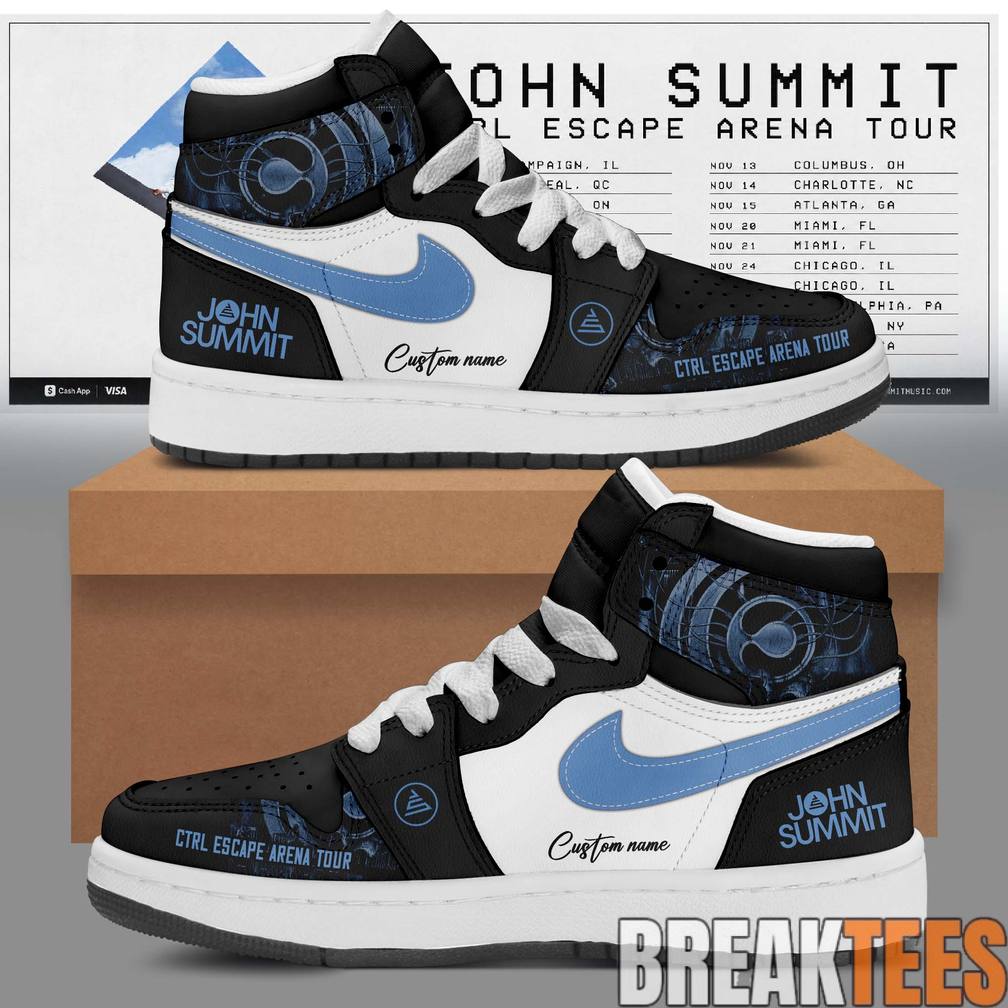 John Summit CTRL ESCAPE Arena Tour 2026 Custom Air Jordan 1 Shoes