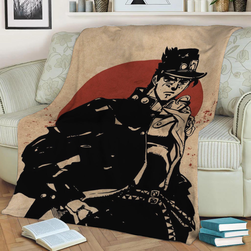 Jojos Bizarre Adventure Fleece Throw Blanket
