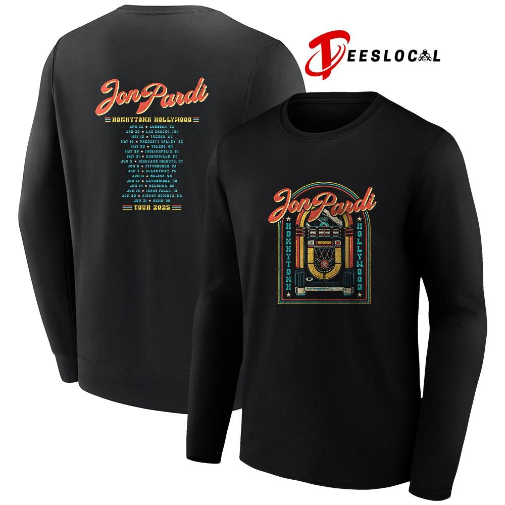 Jon Pardi Honkytonk Hollywood tour vintage shirt