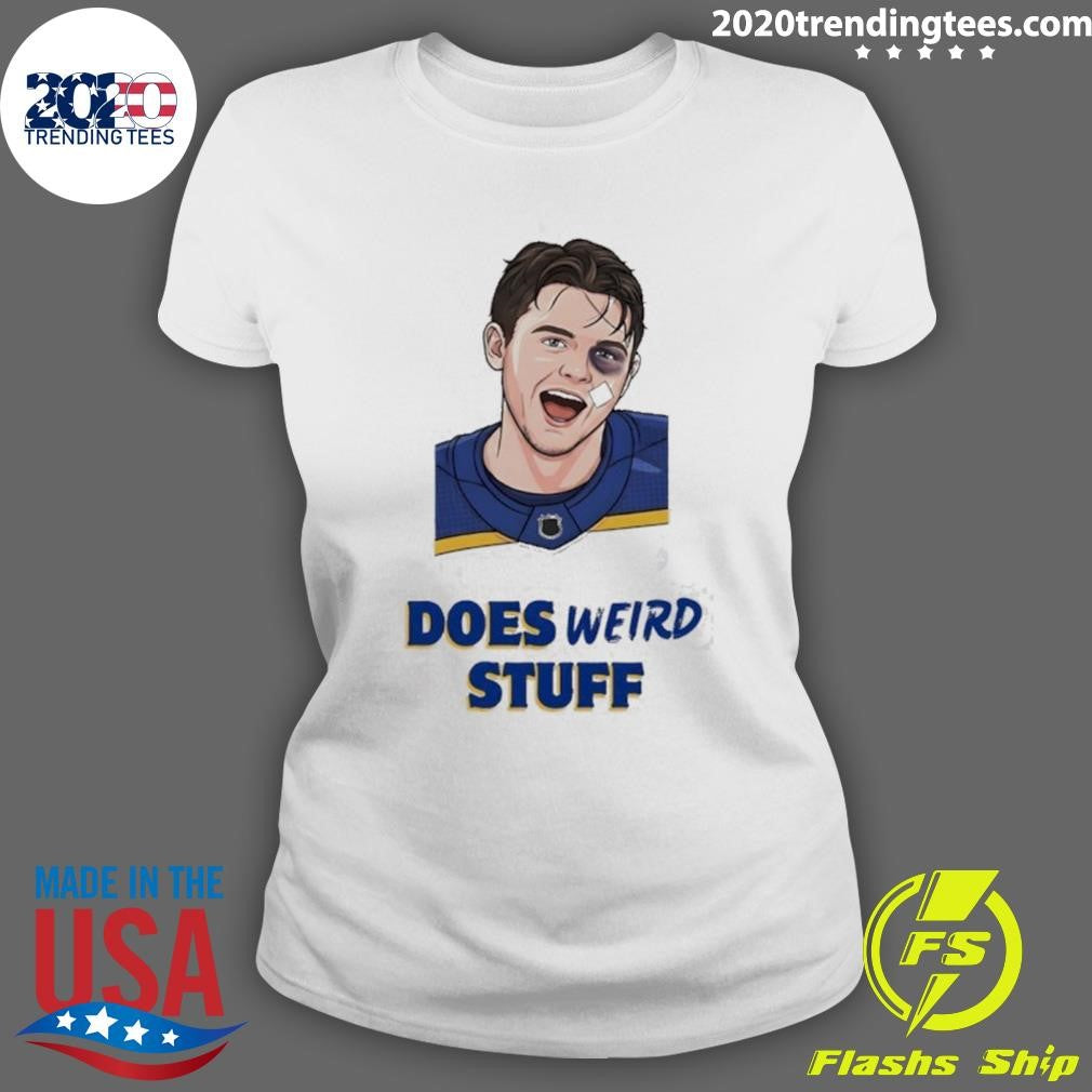 Jordan Binnington St. Louis Blues Hockey Does Weird Stuff Shirt
