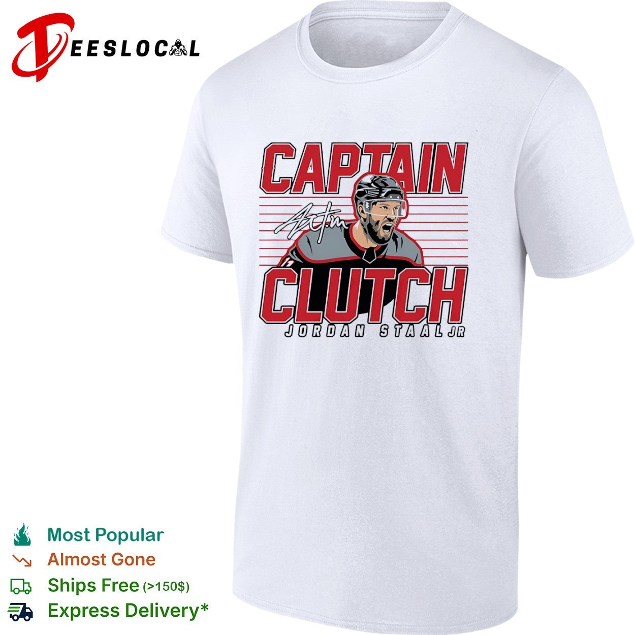 Jordan Staal Carolina Hurricanes NHL Captain Clutch Signature shirt