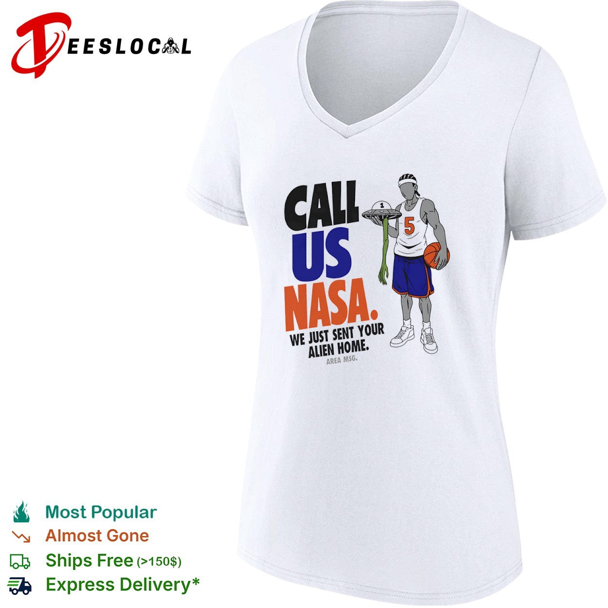 Jose Alvarado New York Knicks NBA Call Us NASA We Just Sent Your Alien Home shirt