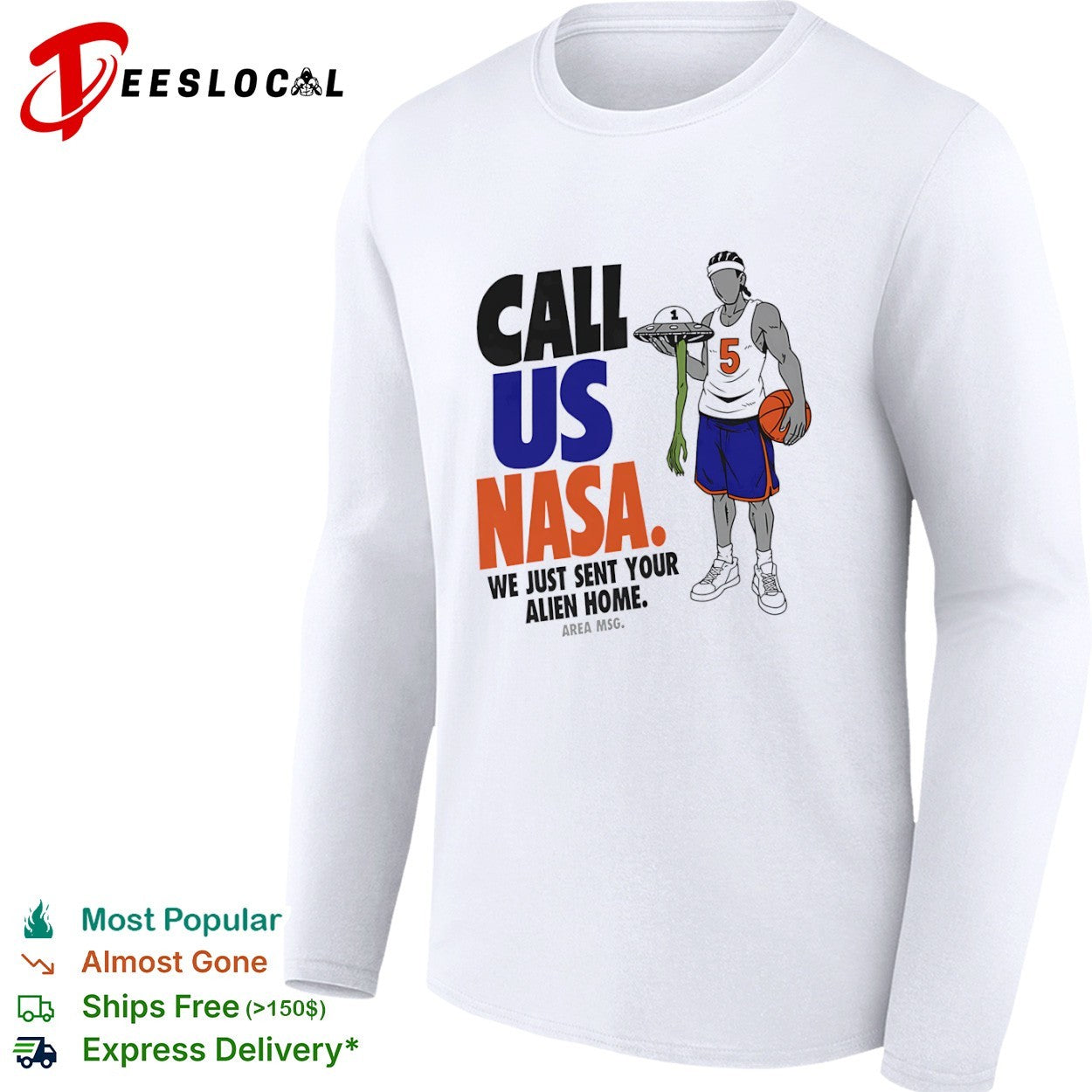 Jose Alvarado New York Knicks NBA Call Us NASA We Just Sent Your Alien Home shirt