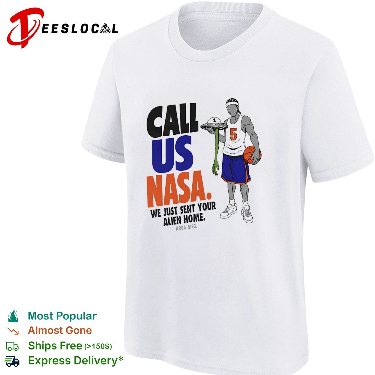 Jose Alvarado New York Knicks NBA Call Us NASA We Just Sent Your Alien Home shirt