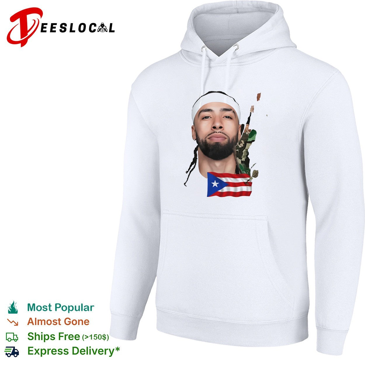 Jose Alvarado New York Knicks x Puerto Rico Flag Basketball Player Camouflage shirt