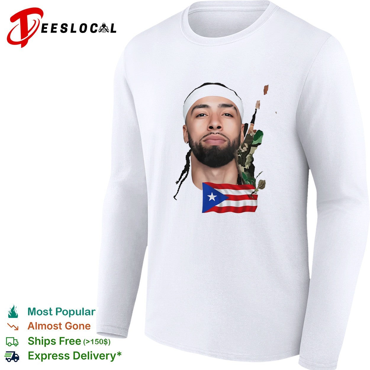 Jose Alvarado New York Knicks x Puerto Rico Flag Basketball Player Camouflage shirt