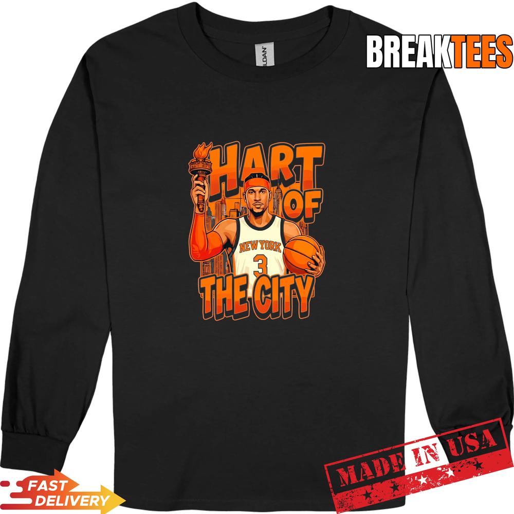 Josh Hart Hart Of The City New York Knicks Basketball Legendary Fan T-Shirt