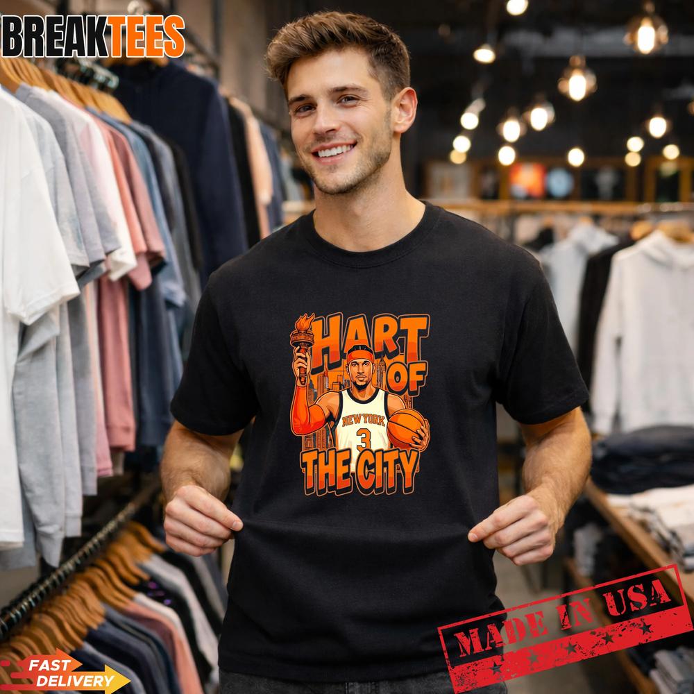 Josh Hart Hart Of The City New York Knicks Basketball Legendary Fan T-Shirt