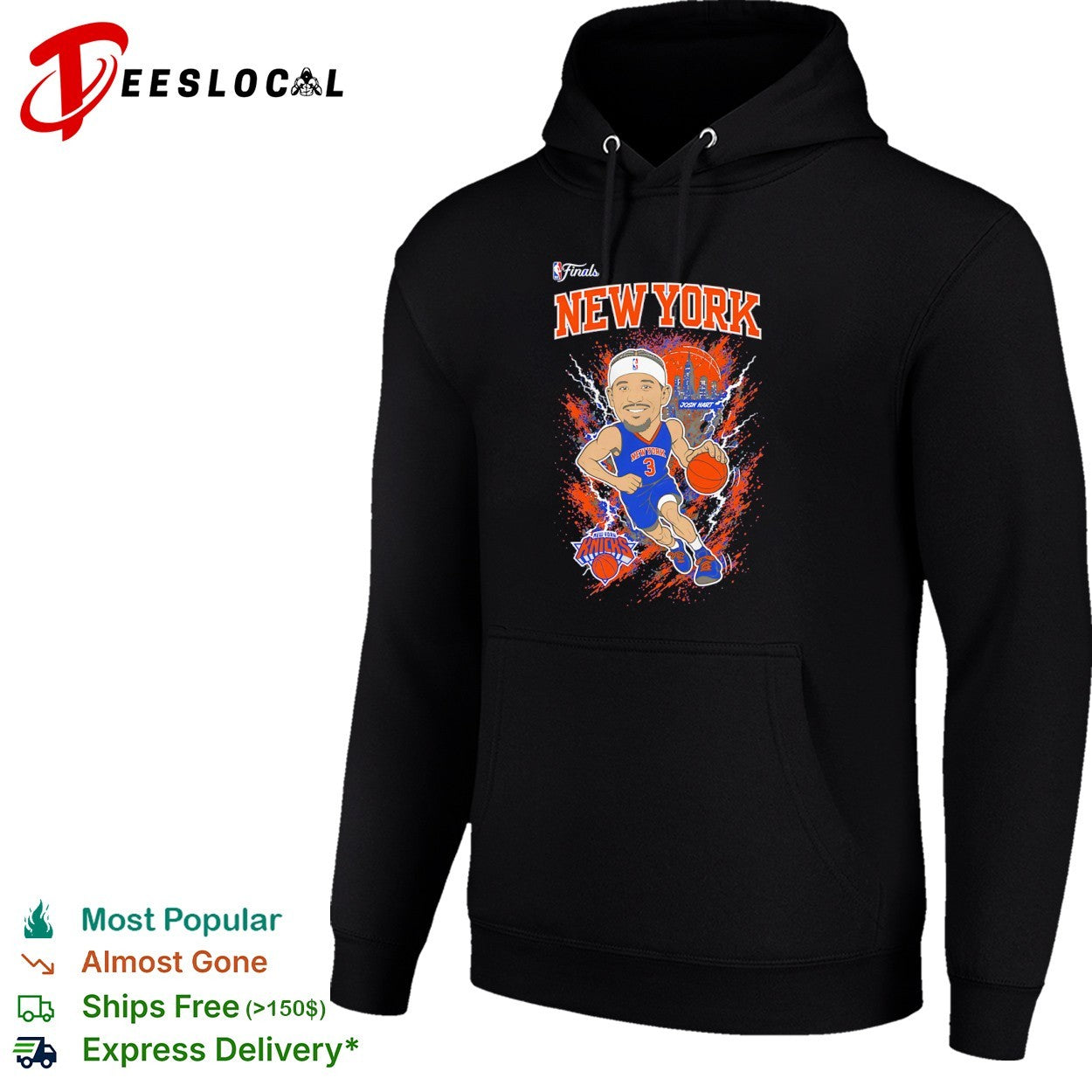 Josh Hart New York Knicks NBA Finals New York shirt
