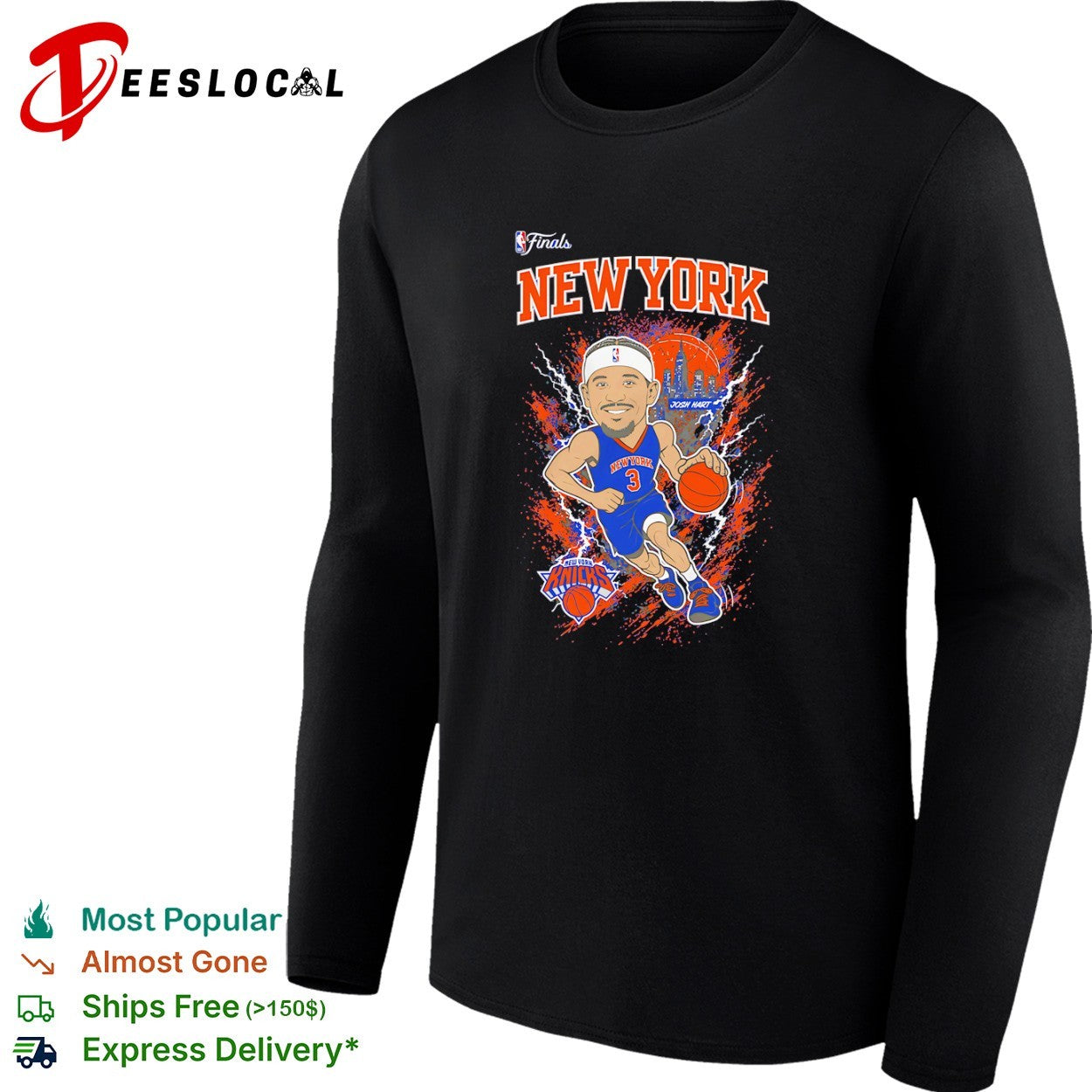 Josh Hart New York Knicks NBA Finals New York shirt