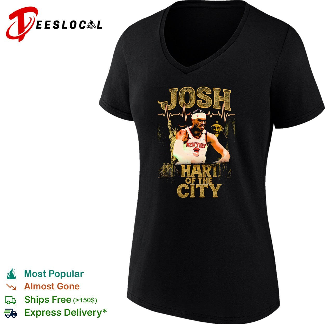 Josh Hart New York Knicks NBA Josh Hart of the City shirt