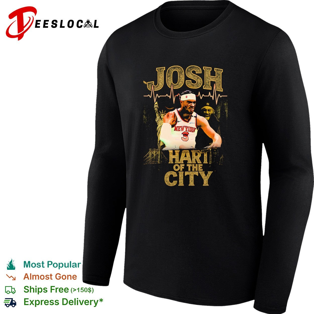 Josh Hart New York Knicks NBA Josh Hart of the City shirt